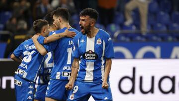 Partido Deportivo de La Coruña - Mérida. gol quiles