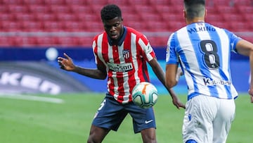 Thomas Partey durante el partido contra la Real Sociedad.