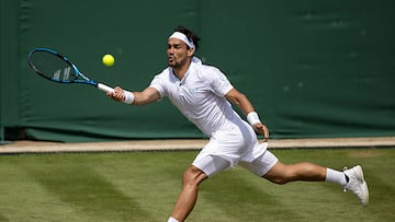 Fabio Fognini, en Wimbledon.
