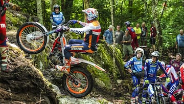 Toni Bou, con la Honda en el TrialGP de Estados Unidos.