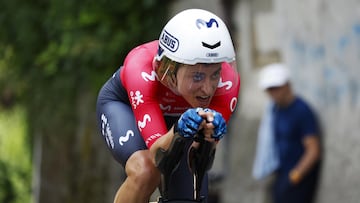 Marlen Reusser, en la crono de Bérgamo del Giro Women.