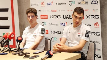 21/08/25 VUELTA CICLISTA ESPAÑA 2025
ALMEIDA Y AYUSO DEL EQUIPO UAE
RUEDA DE PRENSA