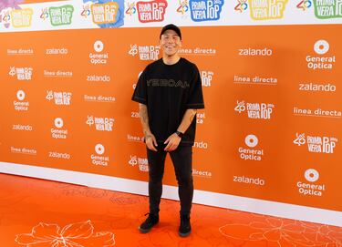 Óscar Martínez a su llegada a LOS40 Primavera Pop.
