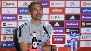 Luis Enrique, head coach of Spain during press conference at Wanda Metropolitano stadium on Jun 03, 2021 in Madrid, Spain.
AFP7
03/06/2021 ONLY FOR USE IN SPAIN