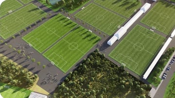 Imagen del proyecto de la nueva ciudad deportiva de Osasuna.