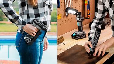 Ilumina cualquier tarea de bricolaje con esta luz de trabajo recargable, portátil y ajustable