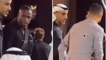 Los madridistas suspiraban por esto: así se saludaron Cristiano Ronaldo y Vinicius en los Globe Soccer Awards