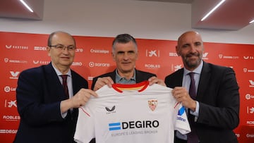 Castro, Mendilibar y Monchi.