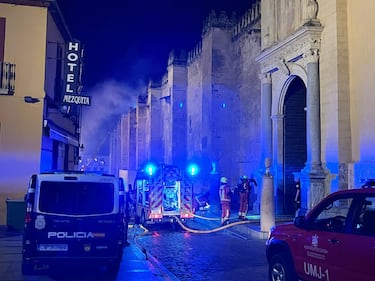 El viernes por la tarde se declaró un incendio en la Mezquita de Córdoba.
