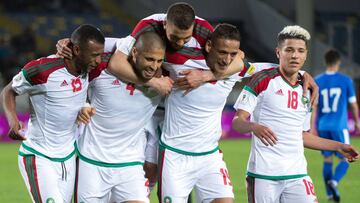 Achraf jugó los 90' en el triunfo de Marruecos ante Uzbekistán