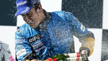 Fernando Alonso, Grand Prix of Hungary, Hungaroring, 24 August 2003. (Photo by Paul-Henri Cahier/Getty Images)