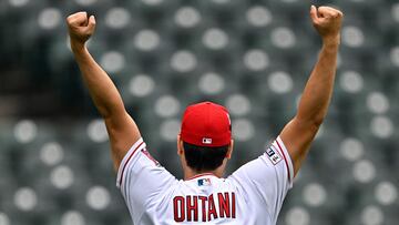 SEATTLE, WASHINGTON - JULY 10: Shohei Ohtani #17 of the Los Angeles Angels warms up during Gatorade All-Star Workout Day at T-Mobile Park on July 10, 2023 in Seattle, Washington. Alika Jenner/Getty Images/AFP (Photo by Alika Jenner / GETTY IMAGES NORTH AMERICA / Getty Images via AFP)