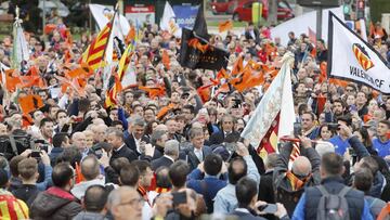 Afición del Valencia.