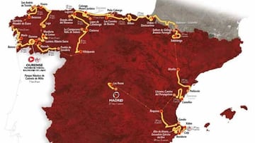 Imagen del recorrido de la Vuelta a España 2016.