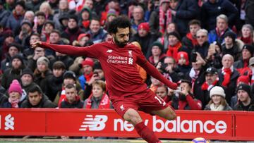 Salah da la victoria al Liverpool, que sigue liderando la Premier