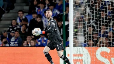 SAN SEBASTIAN, SPAIN - NOVEMBER 3: Daviod de Gea of Manchester United during the UEFA Europa League match between Real Sociedad v Manchester United at the Estadio Reale Arena on November 3, 2022 in San Sebastian Spain (Photo by David S. Bustamante/Soccrates/Getty Images)