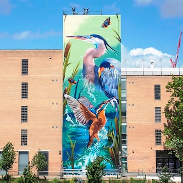 Este mural está inspirado en los sistemas de canales locales de Sheffield y se llama Reverie (ensoñación). Esta obra se creó en junio 2024 con Visit Sheffield para el Festival of The Outdoors. Está ubicado en el número 64 de Carver St, en Sheffield, Inglaterra. 