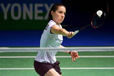 Carolina Marín no da opción a Line Kjaersfeldt en su debut