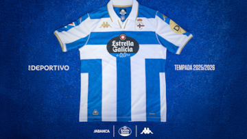 El Depor presenta la camiseta 2025-2026 con un guiño vintage a Europa