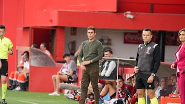 Lisci durante el encuentro ante el Tenerife en Anduva.
