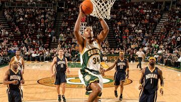Ray Allen, con la camiseta de los Supersonics