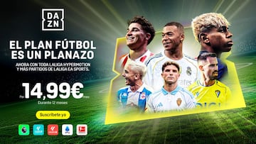 DAZN mejora (aún más) su paquete de fútbol con la inclusión de LALIGA HYPERMOTION totalmente gratis en su plataforma.