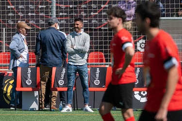 El exfutbolista español David Villa (c), durante la tercera edición del Encuentro de las Estrellas.
