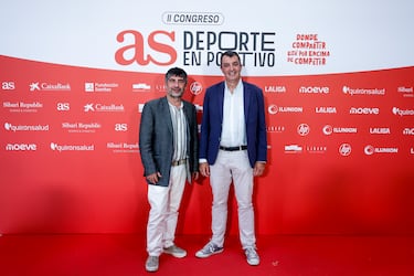 Javier Guillén, Director de la Vuelta Ciclista con  Juan Gutiérrez, Subdirector del Diario AS.