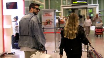 22/09/22 GERARD PIQUE CLARA CHIA AEROPUERTO NOVIOS