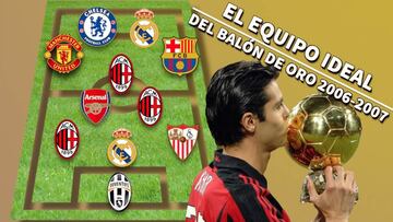 El once ideal antes de que Messi y Cristiano reinasen en el Balón de Oro: Robinho en el TOP 10