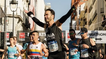 Cartel del patrocinio de Xiaomi y la Zurich Rock ‘n’ Roll Running Series Madrid.