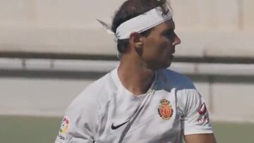 Rafael Nadal presenta la segunda camiseta mallorquinista