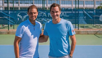 Nadal y Federer, juntos en la Rafa Nadal Academy.