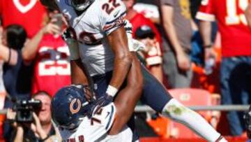 Matt Forte, RB Chicago Bears, es el jugador con más yardas en la NFL.