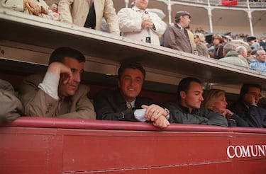 Manolete en Las Ventas con Radomir Antic cuando era entrendor del Atlético.