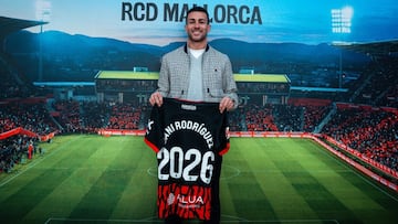 Dani Rodríguez, centrocampista del RCD Mallorca, renovado hasta 2026.