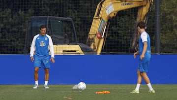 Denis Genreau y Diego Gómez ultiman su salida del Deportivo.