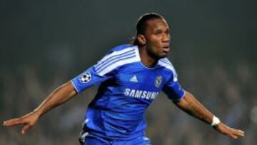 Didier Drogba cuando jugaba en el Chelsea.
