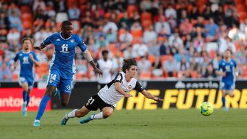 Carvalho, ante el Valencia.