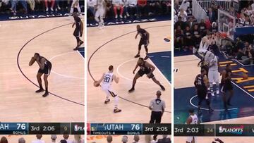 A DeAndre le costó muy caro el vacile: ¡Hayward destrozó el aro!