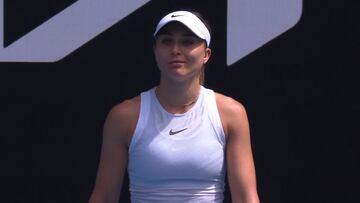 El gesto de Badosa tras meterse en cuartos de final en Australia: miles de Gifs en camino