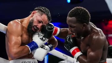 Abass Baraou le quita el invicto y el título interino de peso superwélter a Yoenis Téllez