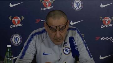 Sarri: "¿Morata? Hay 300 jugadores en Europa pendientes del mercado"