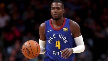 DENVER, CO - NOVEMBER 09: Paul Millsap #4 of the Denver Nuggets plays the Brooklyn Nets at the Pepsi Center on November 9, 2018 in Denver, Colorado. NOTE TO USER: User expressly acknowledges and agrees that, by downloading and or using this photograph, User is consenting to the terms and conditions of the Getty Images License Agreement. Matthew Stockman/Getty Images/AFP
== FOR NEWSPAPERS, INTERNET, TELCOS & TELEVISION USE ONLY ==