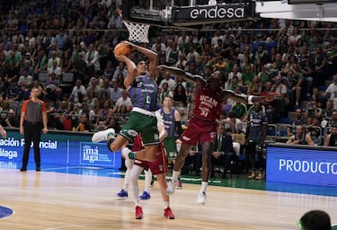El Unicaja vence en la prórroga al UCAM y al estrés
