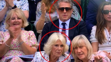 ¡'Sacrilegio’! Sientan a Hugh Grant detrás de la Reina y la pillada de la TV le perseguirá de por vida