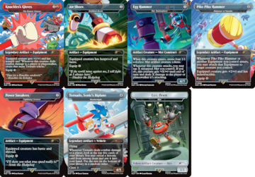 magic the gathering sonic the hedgehog secret lair turbo gear