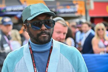 Will.i.am,  cantante, rapero, compositor, productor de discos, actor, vocalista y DJ estadounidense, miembro del grupo Black Eyed Peas, durante el Gran Premio de Mónaco de la Fórmula 1.