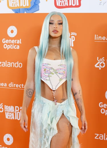 Lola Índigo a su llegada a LOS40 Primavera Pop.
