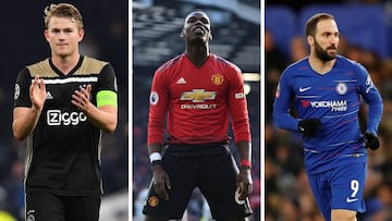 La Juve rompe el mercado: De Ligt, Pogba y trueque por Higuaín
